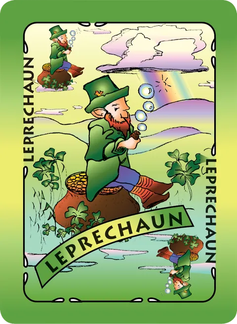 Leprechaun card from You Wish! game