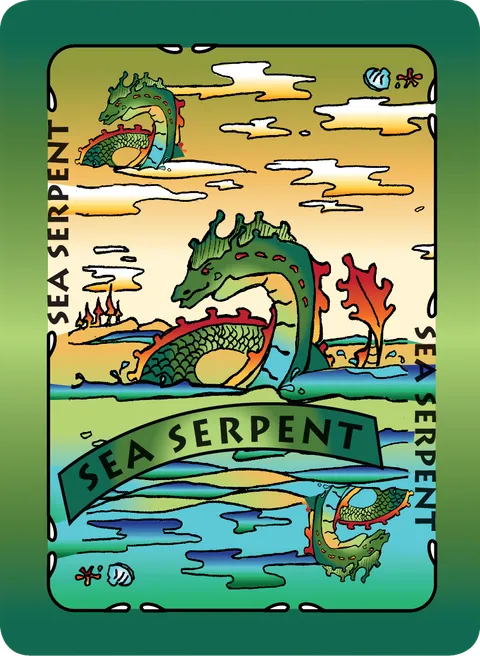 Sea Serpent card from You Wish! game